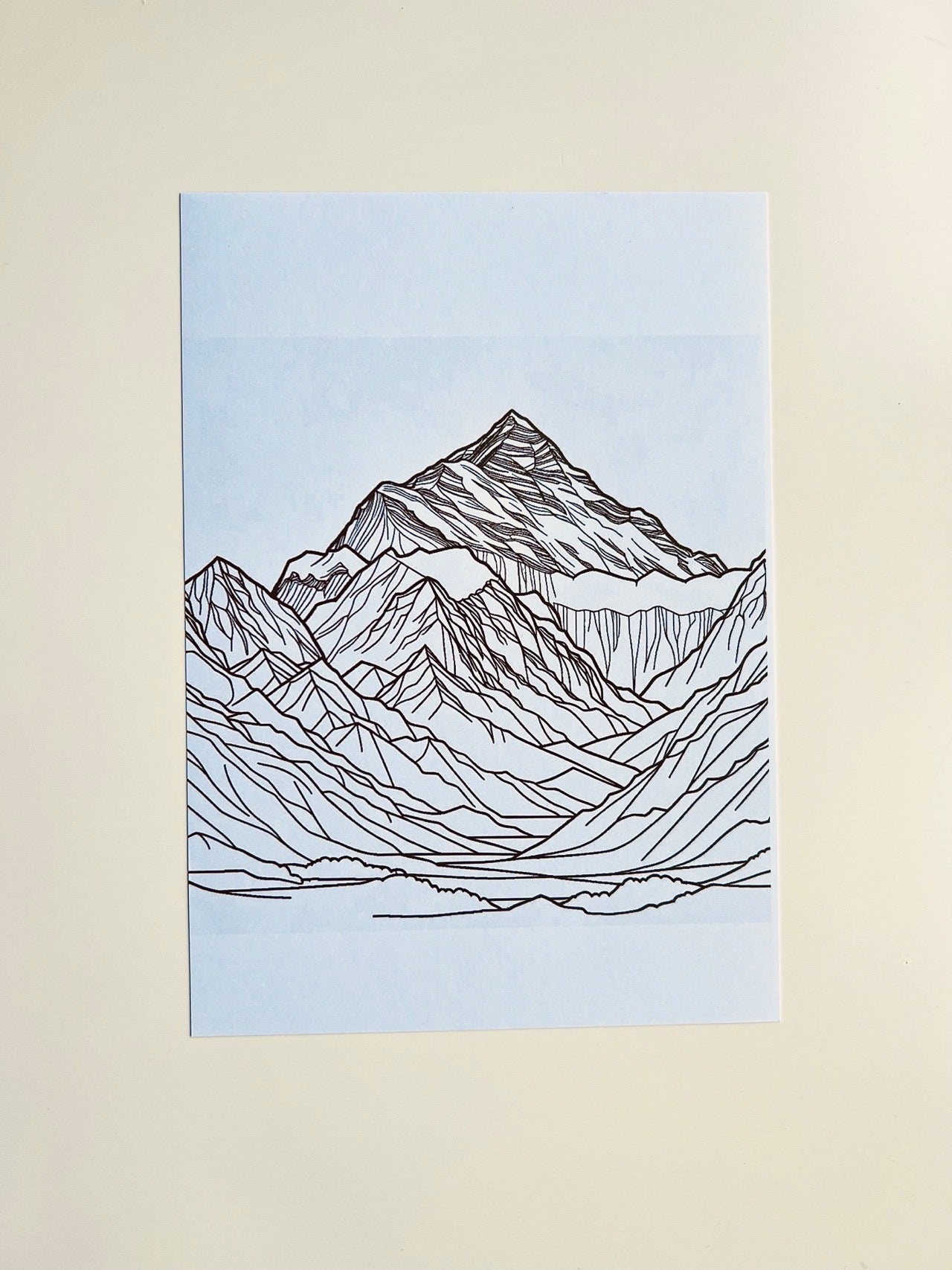 The 5 Mountain Ranges - coloring pages