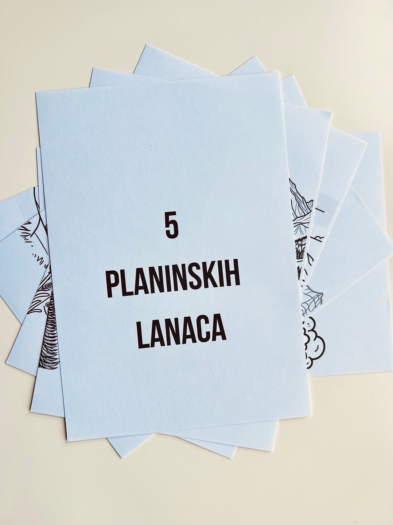 5 planinskih lanaca - bojanke